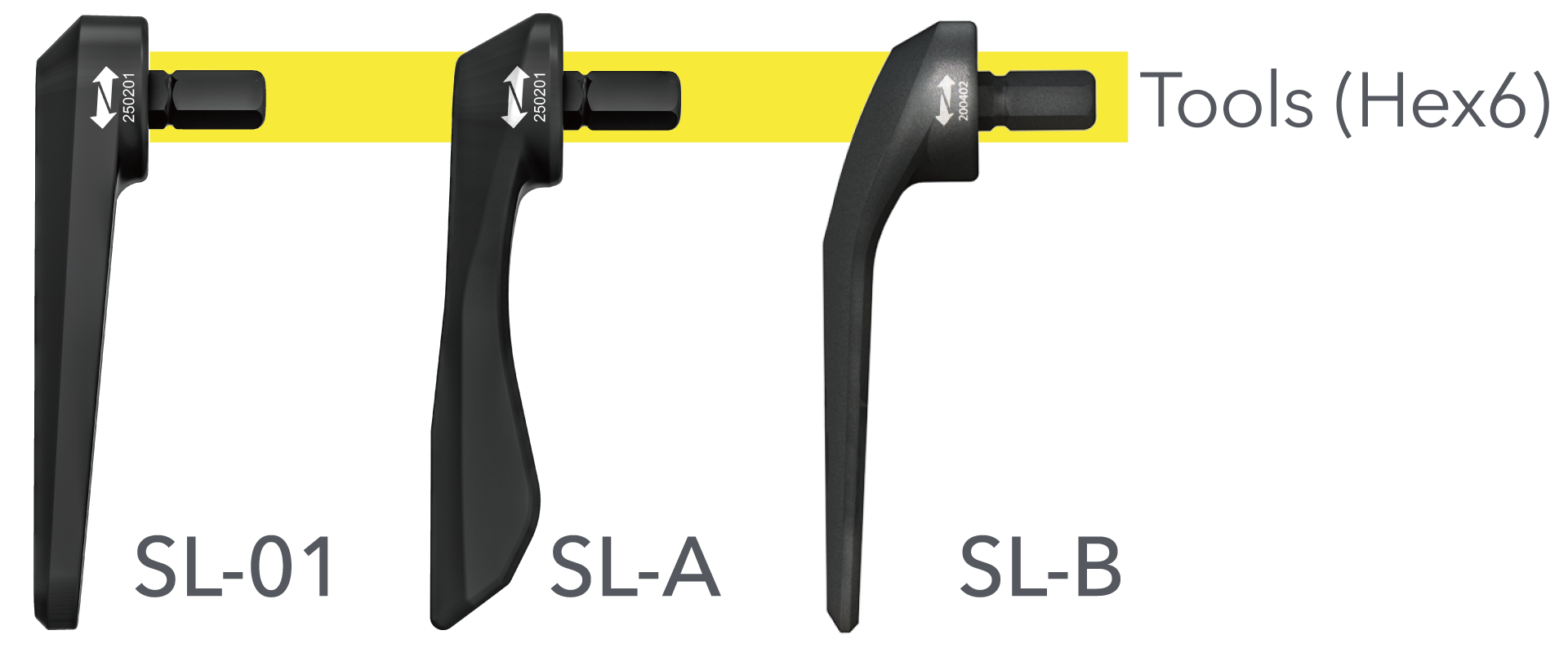Inserti Opzionali per Leva Hex6